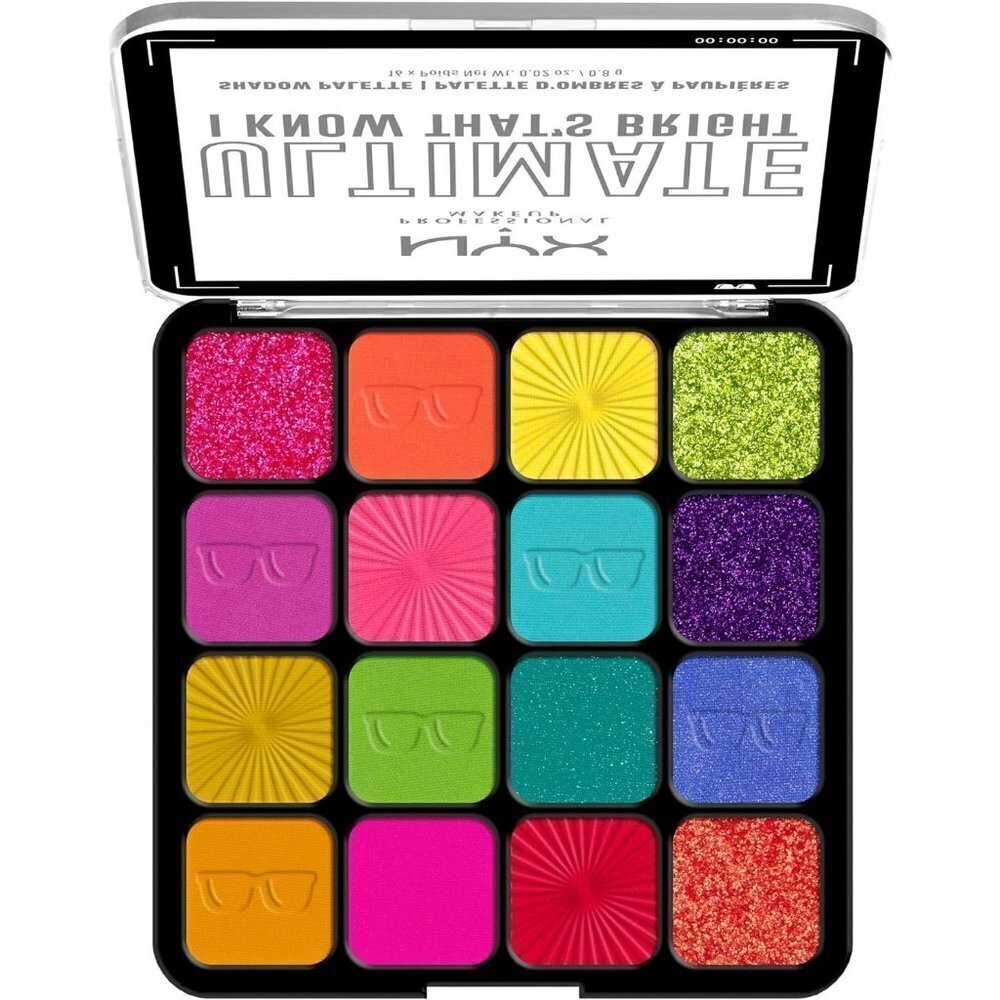 Nyx Professional  Makeup Ultimate Shadow Palette16 shade Eyeshadow Vegan Formula - Picture 7 of 8